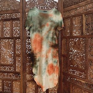 Zara Tie Dye Shirt Dress